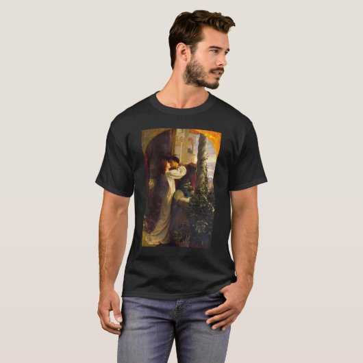 Romeo und Julia c. 1884 von Sir Frank Dicksee T-Shirt (Vorne ganz)