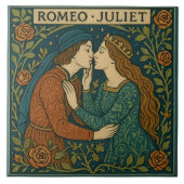 Romeo und Julia - Kunstgewerbe Keramik Tile Fliese (Vorderseite)