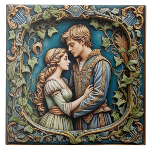 Romeo und Julia - Kunstgewerbe Keramik Tile Fliese