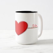 Romeo und Julia Personalisierte Liebe Tasse (VorderseiteRechts)