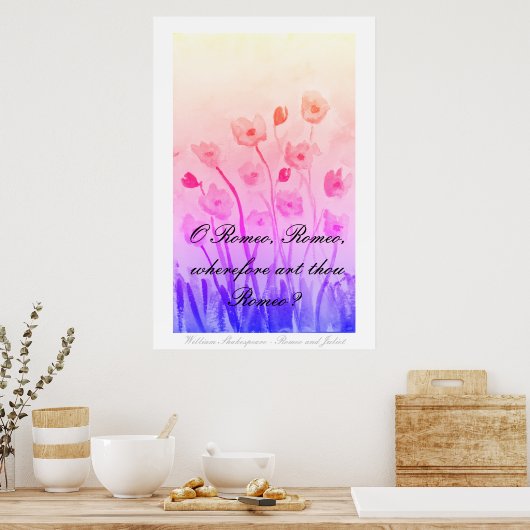 Romeo und Julia Poster (Küche)