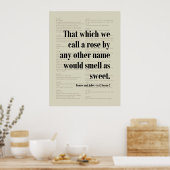 Romeo und Julia Shakespeare Rose durch andere Poster (Küche)