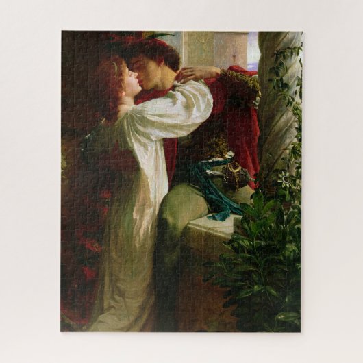 Romeo und Julia von Frank Dicksee Puzzle (Vertikal)