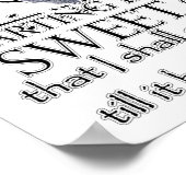 Romeo und Julia Zitat Poster (Ecke)