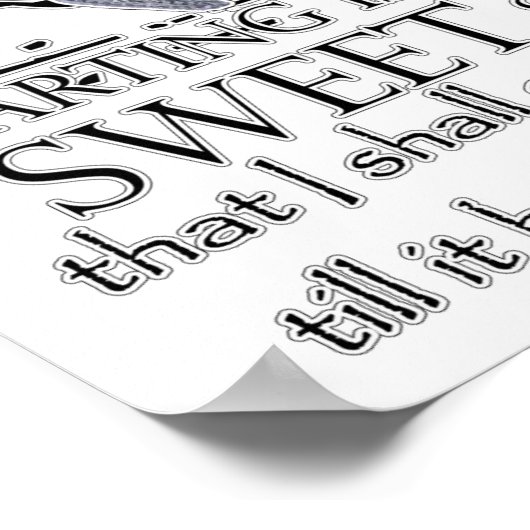 Romeo und Julia Zitat Poster (Ecke)