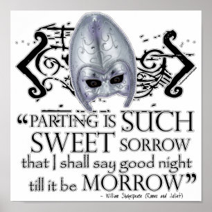 Romeo und Julia Zitat Poster