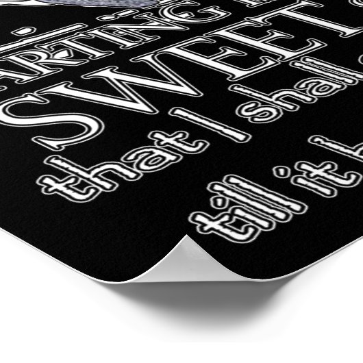 Romeo und Julia Zitat Poster (Ecke)