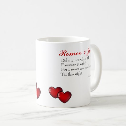 Romeo und Juliet Kaffeetasse (VorderseiteRechts)
