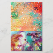 ROMEO UND JULIET, PINK GREEN GOLD GLITZERN MONOGRA BRIEFPAPIER (Vorderseite)