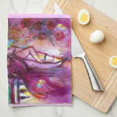 ROMEO UND JULIET Romantischer Valentinstag Geschirrtuch (Viertel Falte)