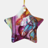 ROMEO UND JULIET Romantischer Valentinstag Keramik Ornament (Hinten)