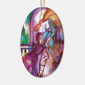 ROMEO UND JULIET Romantischer Valentinstag Keramikornament (Links)