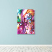 ROMEO UND JULIET Romantischer Valentinstag Leinwanddruck (Insitu (Holzboden))