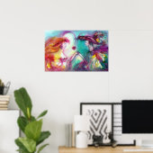 ROMEO UND JULIET Romantischer Valentinstag Poster (Heimbüro)