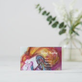 ROMEO UND JULIET Romantischer Valentinstag Visitenkarte (Stehend Vorderseite)