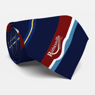 Romeoville (Illinois) Stadtflagge Neck Tie Krawatte