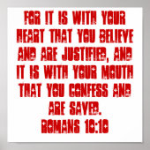 Römer 10:10 POSTER (Vorne)