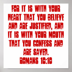 Römer 10:10 POSTER