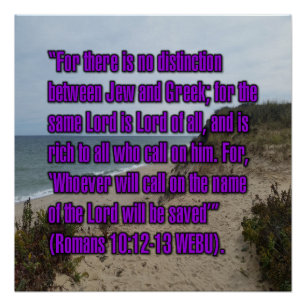 Römer 10:12-13 WEBU Poster