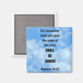 Römer 10:13 magnet (Vorderseite/Rückseite)