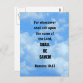 Römer 10:13 postkarte (Vorne/Hinten)