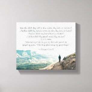 Römer 10:14-15 Wie dann sollen sie ihn anrufen Leinwanddruck