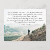 Römer 10:14-15 Wie dann sollen sie ihn anrufen Postkarte (Vorderseite)