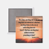 Römer 10:14 magnet (Vorderseite/Rückseite)