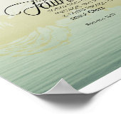 Römer 10:17 - Der Glaube kommt durch das Hören des Poster (Ecke)