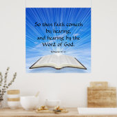 Römer 10:17 poster (Küche)