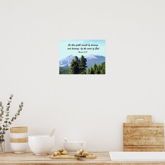 Römer 10:17 poster (Küche)