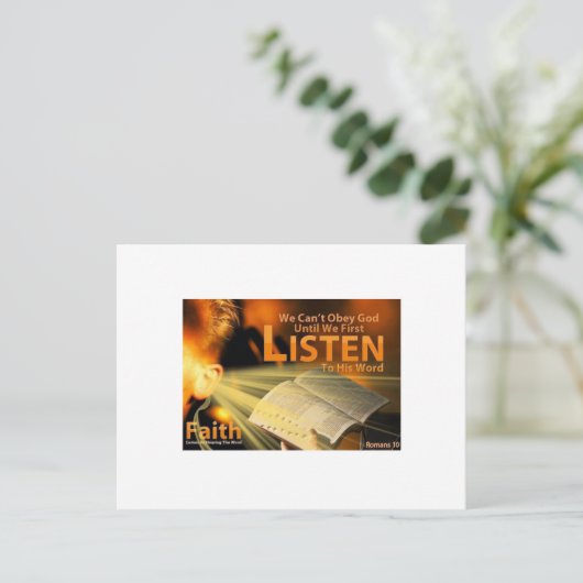 Römer 10:17 postkarte (Stehend Vorderseite)