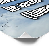 Römer 10:8-9 WEBU Poster (Ecke)