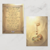 Römer 10:9-10 KJV Karten (Vorne/Hinten)
