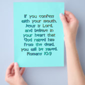 Römer 10:9 flyer (Hand)