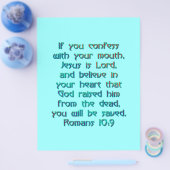 Römer 10:9 flyer (Einzeln)