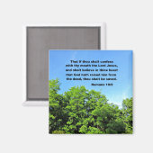 Römer 10:9 magnet (Vorderseite/Rückseite)