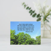 Römer 10:9 postkarte (Stehend Vorderseite)