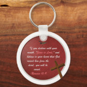 Römer 10:9 schlüsselanhänger (Vorderseite)