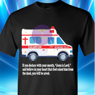 Römer 10:9 Schrift - Christlich - Erlösung T-Shirt