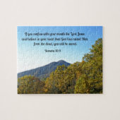 Römer 10:9 Wenn Sie mit Ihrem Mund gestehen ... Puzzle (Horizontal)