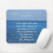 Römer 11:33 O die Tiefe der Reichtümer... Mousepad (Mit Mouse)