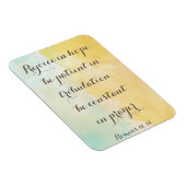 Römer 12:12 Bibel Verse Zitat Wasserfarbe Magnet (Rechte Seite)