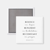 Römer 12:12 Bibelvers Magnet (Vorderseite/Rückseite)