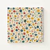 Römer 12:12 Blumenfelder SpiralNotebook Notizblock (Rückseite)
