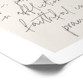 Römer 12:12 Minimal Boho Beige Arch Poster (Ecke)