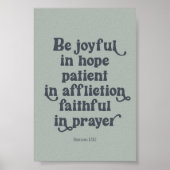 Römer 12:12 Poster (Vorne)