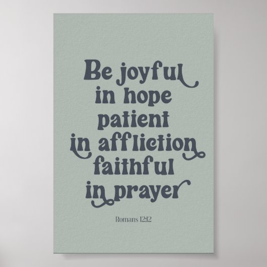 Römer 12:12 Poster (Vorne)