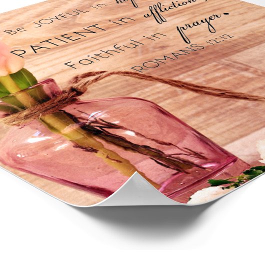 Römer 12:12 poster (Ecke)