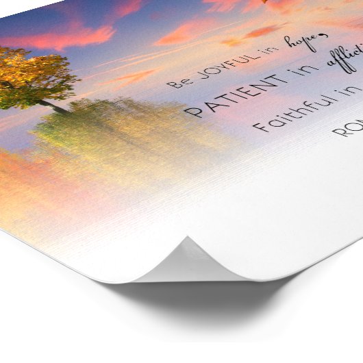 Römer 12:12 poster (Ecke)